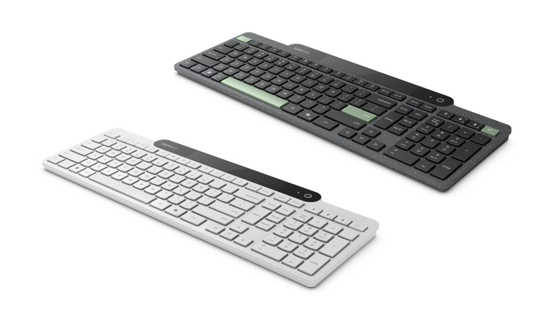 Lenovo revoluciona el CES 2025 con un teclado Bluetooth que se carga con luz ambiente